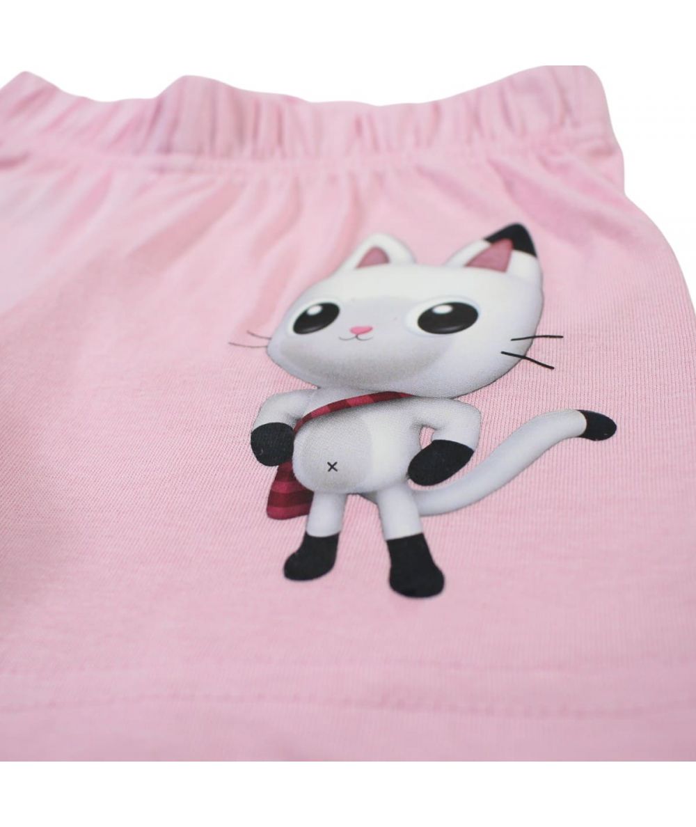 Ensemble Gabby tee-shirt et short - rose clair