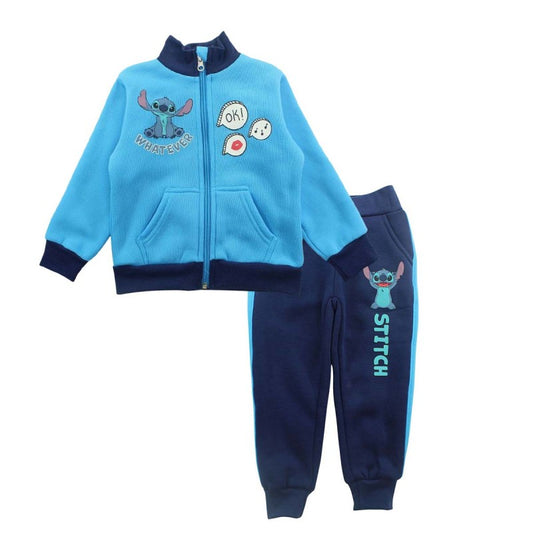 Ensemble Stitch veste et jogging - bleu clair