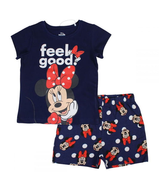 Ensemble Minnie tee-shirt et short - bleu marine