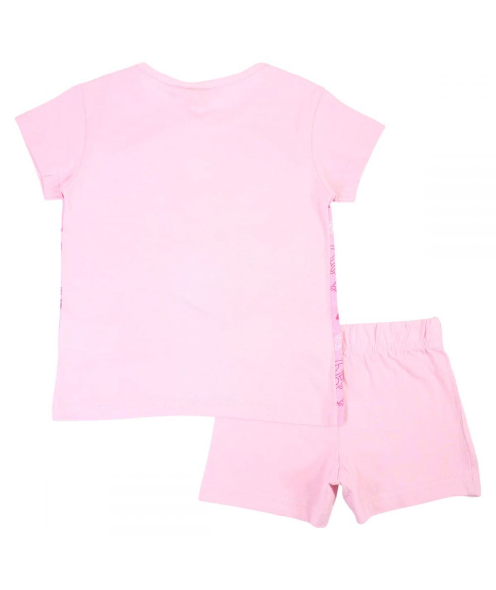 Ensemble Barbie tee-shirt et short - rose clair