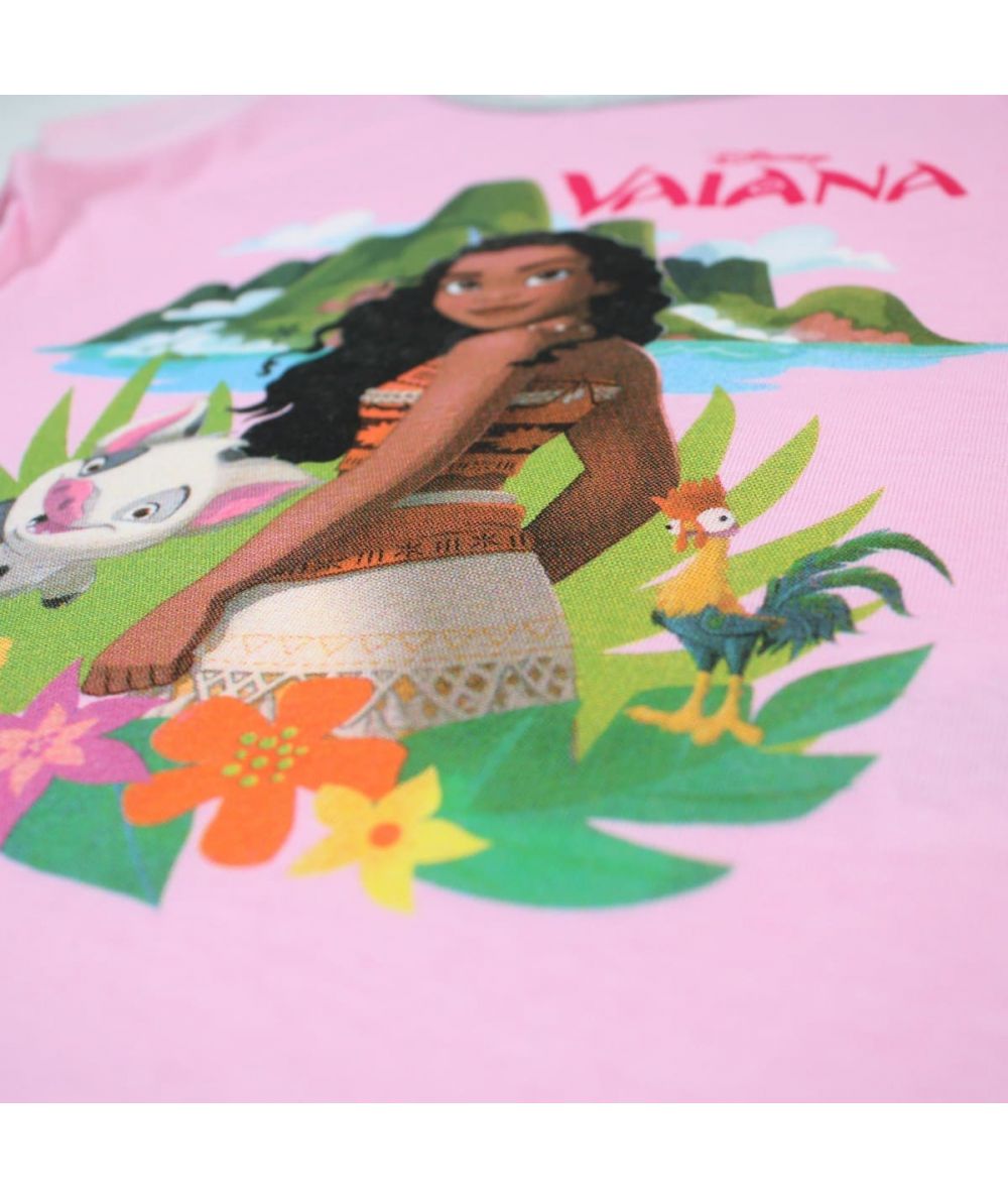 Ensemble Vaiana tee-shirt et short - gris et rose